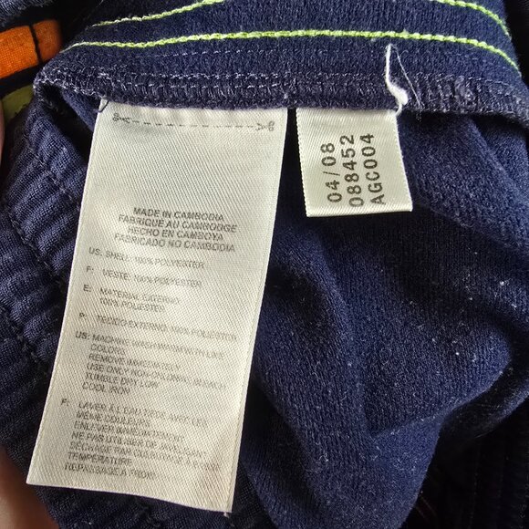 Adidas Originals Sweatpants Mens Small Blue Track Pants Neon Stripe Trefoil Logo - Picture 11 of 12